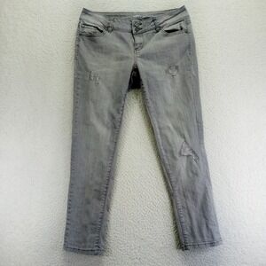 SOHO New York & Company Gray Distressed Boyfriend‎ Jeans Women's Size 6